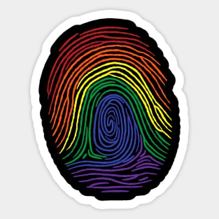 Fingerprint LGBT Sticker